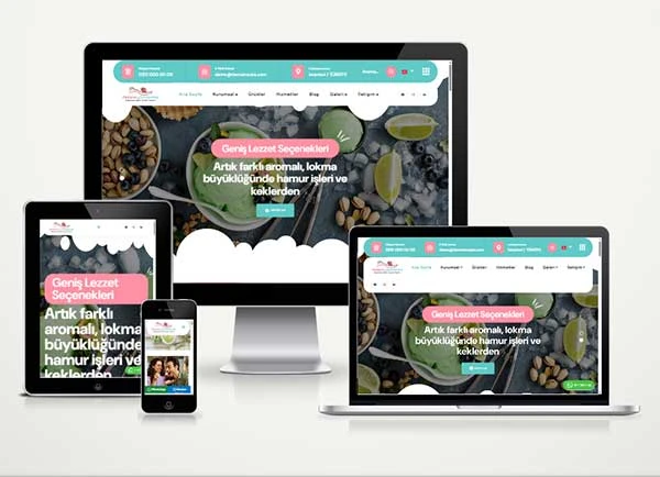Pastane Dondurmacı Web Sitesi Paketi Balleria